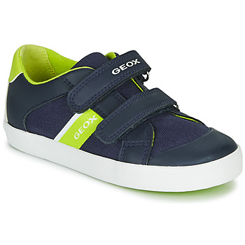 Schuhe Jungen Sneaker Low Geox GISLI BOY Marine / Grün
