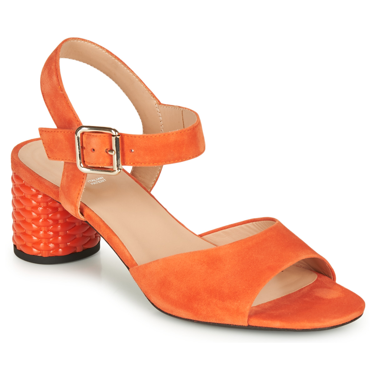 Schuhe Damen Sandalen / Sandaletten Geox D ORTENSIA MID SANDA Orange