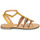 Schuhe Damen Sandalen / Sandaletten Geox D SOZY Gelb / Braun / Gold