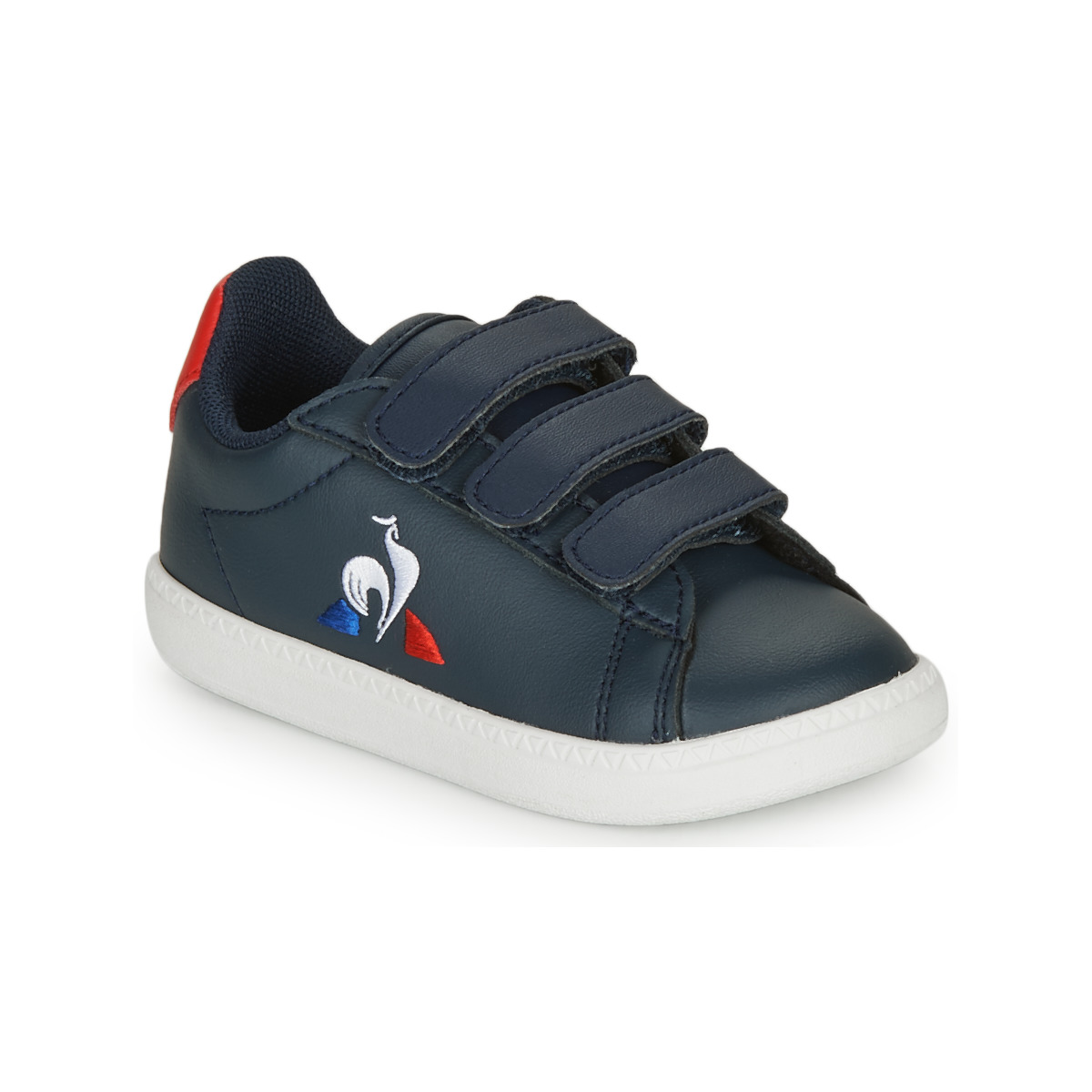 Schuhe Kinder Sneaker Low Le Coq Sportif COURTSET INF Marine / Rot