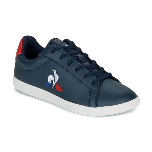 Schuhe Kinder Sneaker Low Le Coq Sportif COURTSET GS Marine / Rot