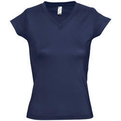 Kleidung Damen T-Shirts Sols MOON COLORS GIRL Blau