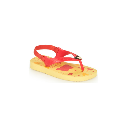 Schuhe Jungen Zehensandalen Havaianas BABY DISNEY CLASSICS II Gelb / Rot