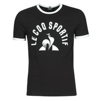 Kleidung Herren T-Shirts Le Coq Sportif ESS Tee SS N°3 M Schwarz / Weiss