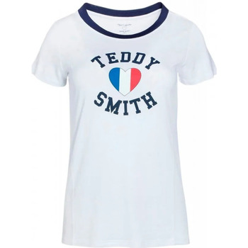 Kleidung Damen T-Shirts & Poloshirts Teddy Smith T  TWELVO Weiss