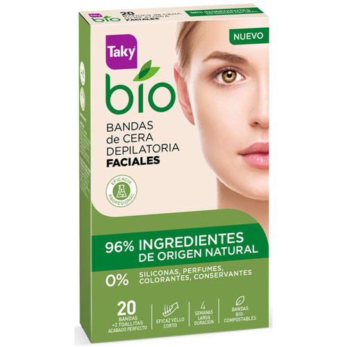 Beauty Damen Accessoires Körper Taky Bio Natural 0% Bandas De Cera Faciales Depilatorias 