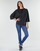 Kleidung Damen Sweatshirts Emporio Armani EA7 TRAIN GRAPHIC SERIES W HOODIE CN GRAPHIC INSERT Schwarz