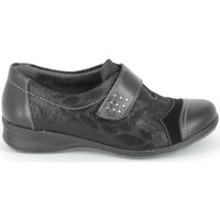 Schuhe Damen Derby-Schuhe & Richelieu Boissy Derby 7510 Noir Texturé Schwarz
