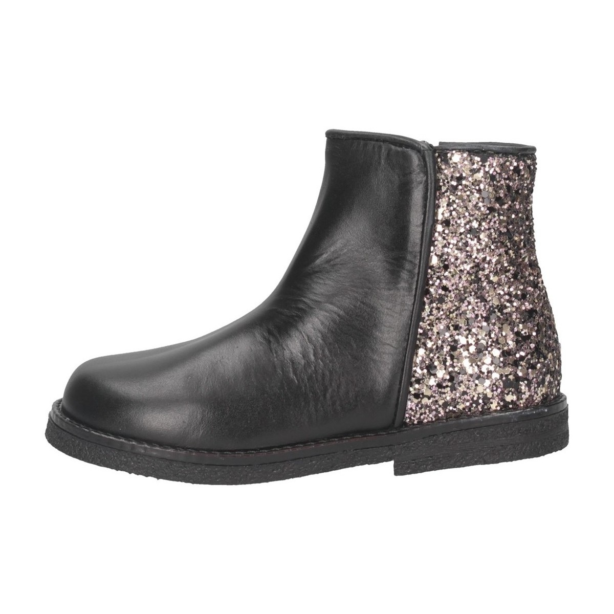 Schuhe Mädchen Low Boots Eli 1957 6202Z NERO/GLIT ROSA Beatles Kind Schwarz / Pink Multicolor