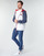 Kleidung Herren Jacken Tommy Jeans TJM COLORBLOCK ZIPTHROUGH JCKT Weiss / Blau / Rot