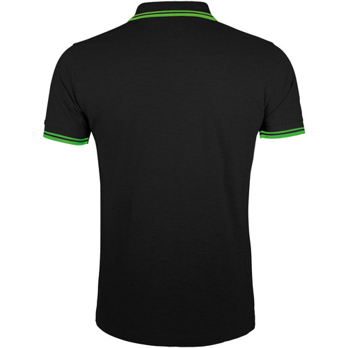 Sols PASADENA MODERN MEN-POLO HOMBRE MANGA CORTA DE ALGODÓN Schwarz