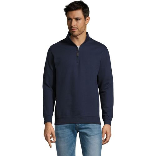 Sols STAN CASUAL MEN-SUDADERA DE HOMBRE CON CUELLO CON CREMALLERA Blau