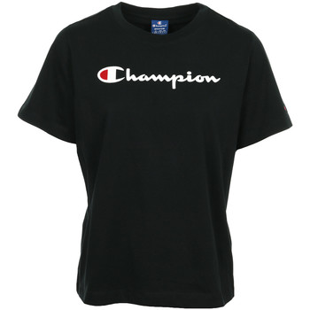 Kleidung Damen T-Shirts Champion Crewneck T-Shirt Wn's Schwarz