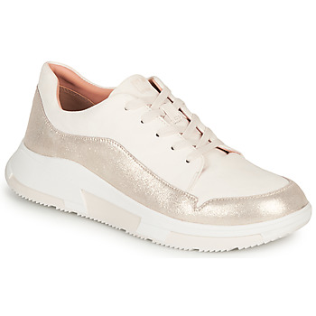 Schuhe Damen Sneaker Low FitFlop FREYA Weiss / Gold