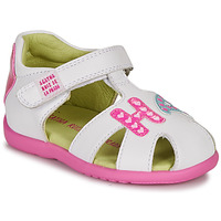 Schuhe Mädchen Sandalen / Sandaletten Agatha Ruiz de la Prada HAPPY Weiss / Rosa