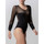 Unterwäsche Damen Bodys Luna Design-Bodysuit mit langen Ärmeln Grace schwarz  Splendida Schwarz