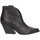 Schuhe Damen Klassische Stiefel Marlena 7007 VITELLO Texano Frau schwarz Schwarz