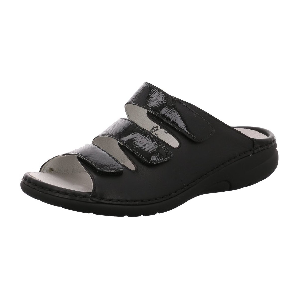 Schuhe Damen Pantoletten / Clogs Waldläufer Pantoletten 204501 204501-604/001 Schwarz