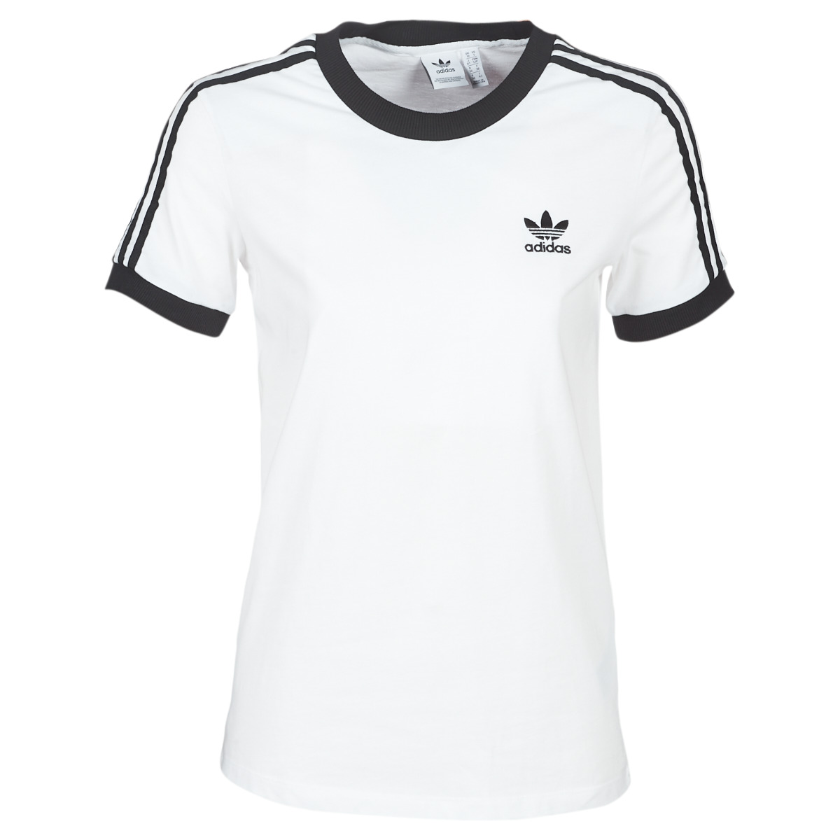 Kleidung Damen T-Shirts adidas Originals 3 STR TEE Weiss