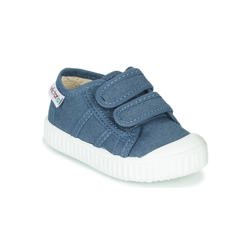 Schuhe Kinder Sneaker Low Victoria BASKET VELCRO Blau