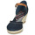 Schuhe Damen Leinen-Pantoletten mit gefloch Dockers by Gerli 36IS210-667 Marine