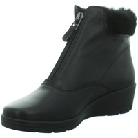 Schuhe Damen Low Boots Longo Stiefeletten -Stiefelette,black/pelo 1033977 schwarz