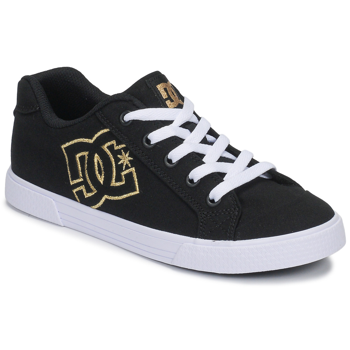 Schuhe Damen Sneaker Low DC Shoes CHELSEA TX Schwarz / Gold