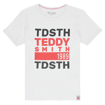 Kleidung Jungen T-Shirts Teddy Smith DUSTIN Weiss