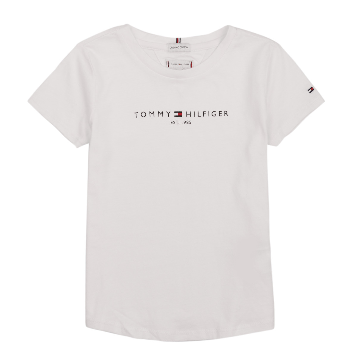 Kleidung Mädchen T-Shirts Tommy Hilfiger KG0KG05023 Weiss