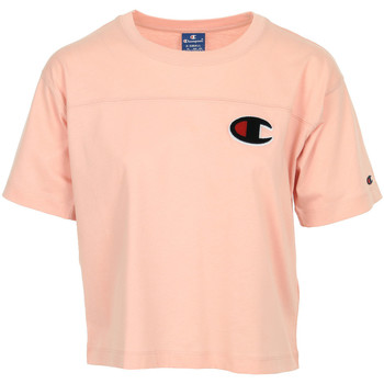 Kleidung Damen T-Shirts Champion Crewneck T-Shirt Rosa