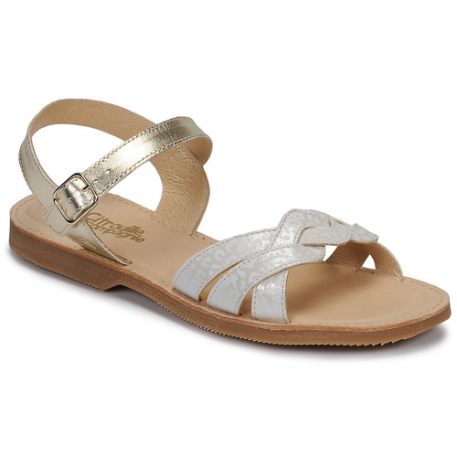 Schuhe Mädchen Sandalen / Sandaletten Citrouille et Compagnie MADELLE Silbern