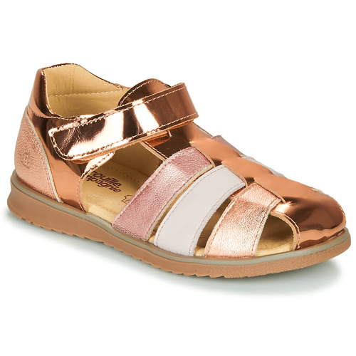 Schuhe Mädchen Sandalen / Sandaletten Citrouille et Compagnie FRINOUI Bronze / Rosa