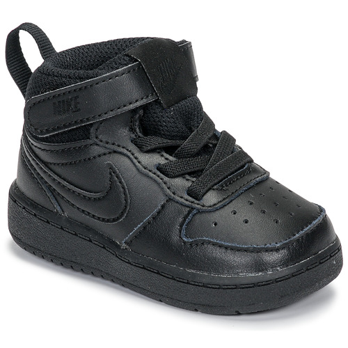 Schuhe Kinder Sneaker High Nike COURT BOROUGH MID 2 PS Schwarz