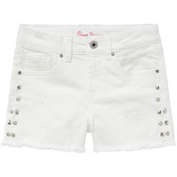 Kleidung Mädchen Shorts / Bermudas Pepe jeans ELSY Weiss