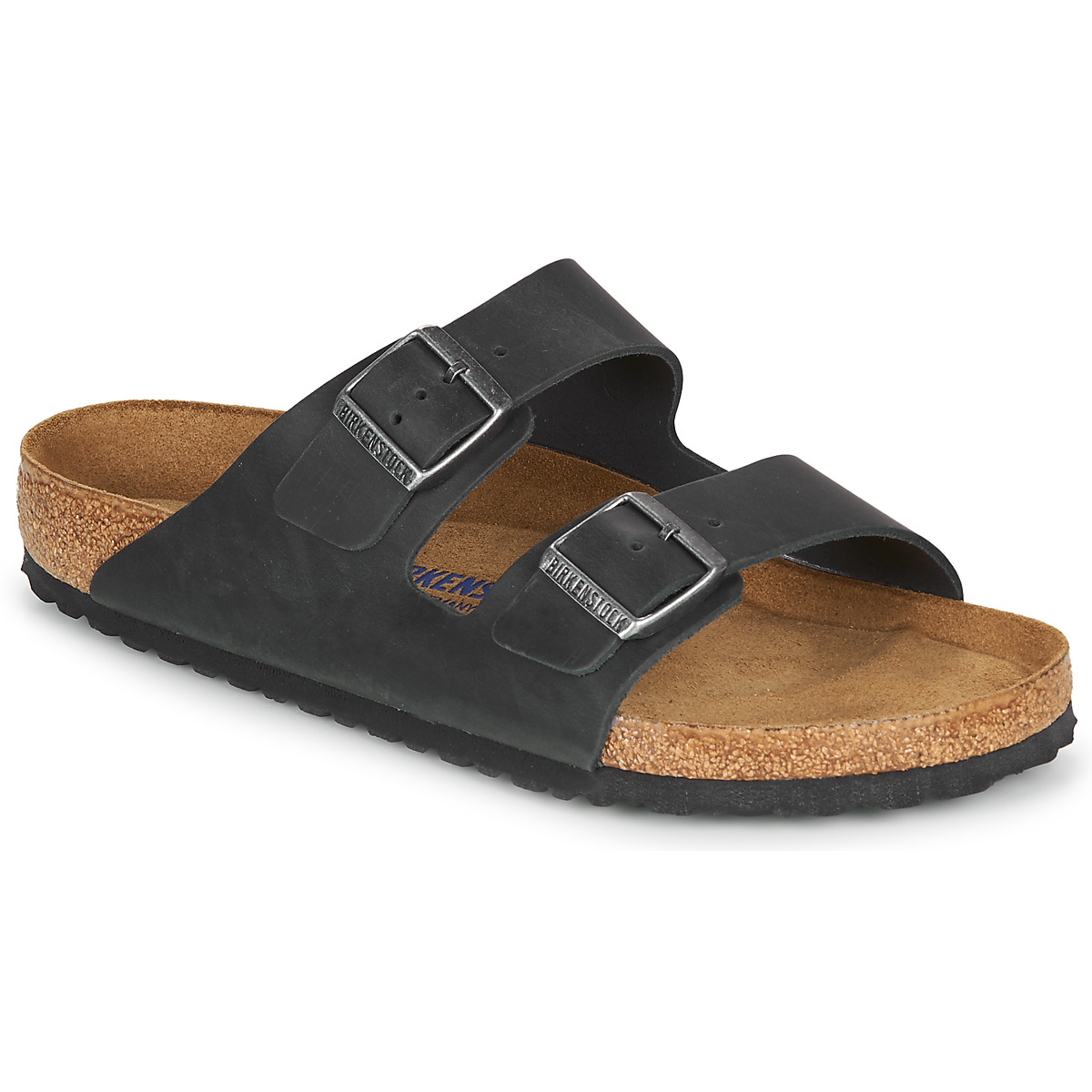 Schuhe Pantoffel BIRKENSTOCK Arizona Soft Footbed Schwarz