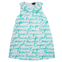 Kleidung Mädchen Kurze Kleider Emporio Armani Antoni Weiss / Blau