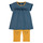 Kleidung Mädchen Kurze Kleider Noukie's AYOUB Blau / Gelb