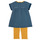 Kleidung Mädchen Kurze Kleider Noukie's AYOUB Blau / Gelb