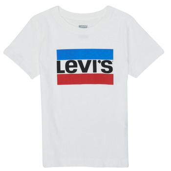 Kleidung Jungen T-Shirts Levi's SPORTSWEAR LOGO TEE Weiss