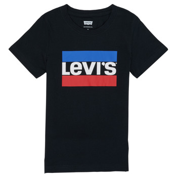 Kleidung Jungen T-Shirts Levi's SPORTSWEAR LOGO TEE Schwarz