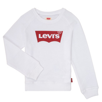 Kleidung Mädchen Sweatshirts Levi's KEY ITEM LOGO CREW Weiss