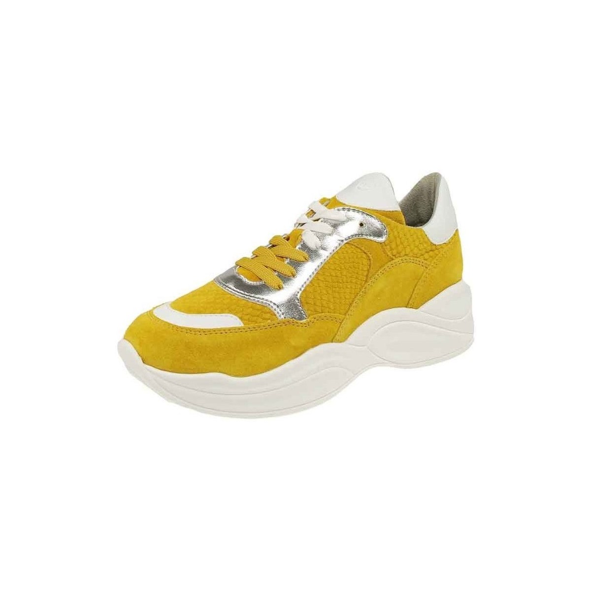 Schuhe Damen Sneaker Tamaris - Schnürschuh 1-1-23775-32-603 Gelb