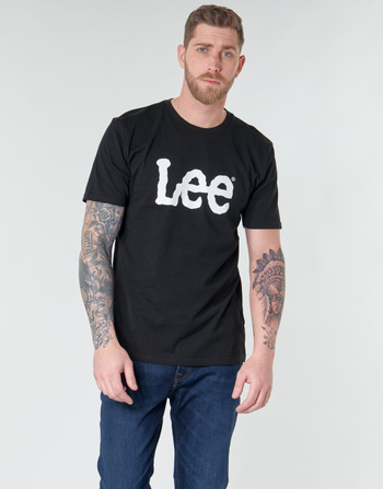 Kleidung Herren T-Shirts Lee LOGO TEE SHIRT Schwarz