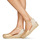 Schuhe Damen Leinen-Pantoletten mit gefloch Betty London INONO Gold