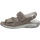 Schuhe Damen Sandalen / Sandaletten Waldläufer Sandaletten Komfort Sandalette Garda 210004 191 088 Grau