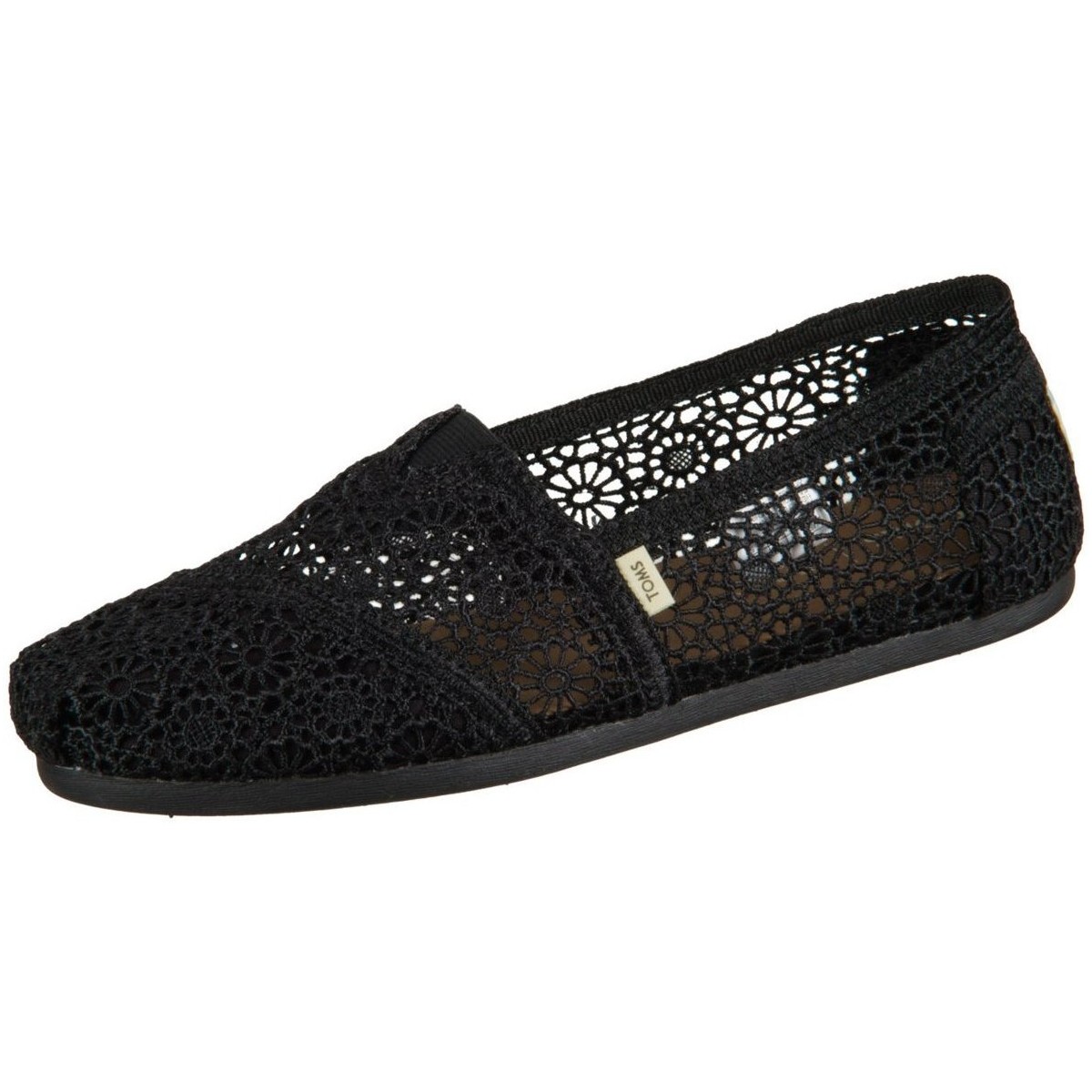 Schuhe Damen Slipper Toms Slipper Classic 10007853 black black moroccan Crochet 10007853 Schwarz