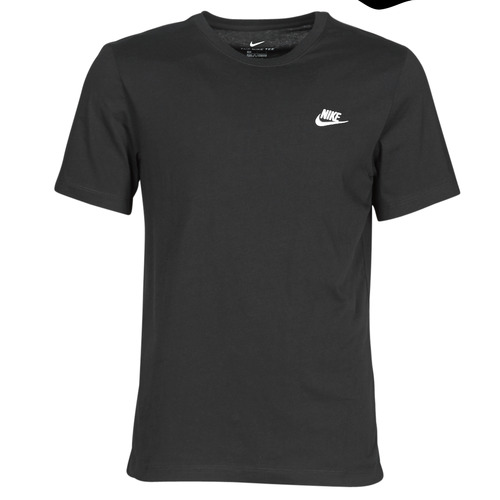 Kleidung Herren T-Shirts Nike M NSW CLUB TEE Schwarz / Weiss