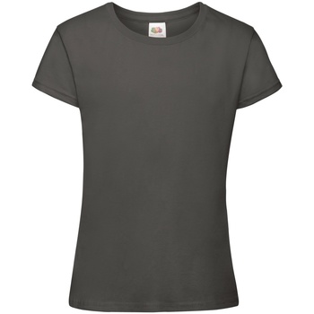 Kleidung Mädchen T-Shirts Fruit Of The Loom 61017 Grau