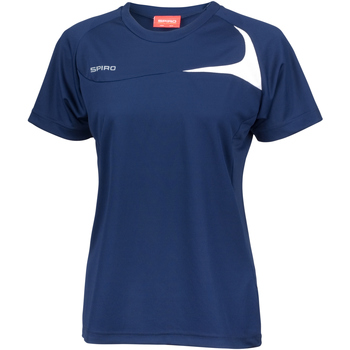 Kleidung Damen T-Shirts Spiro S182F Marineblau/Weiß