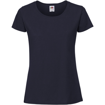 Kleidung Damen T-Shirts Fruit Of The Loom SS424 Blau